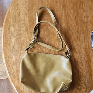 Joy Susan Mustard Crossbody Leather Bag